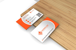 Orange Business Card Template