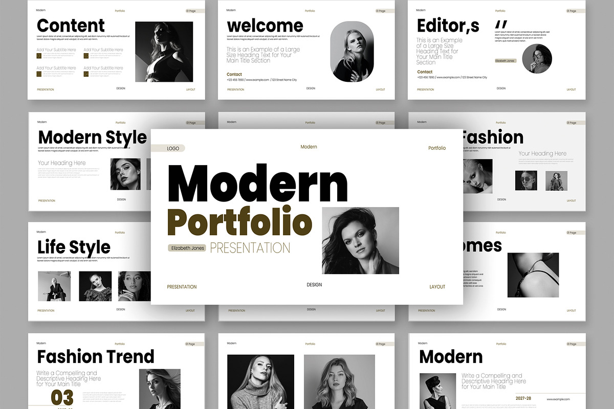 Modern Portfolio Presentation Layout preview 2