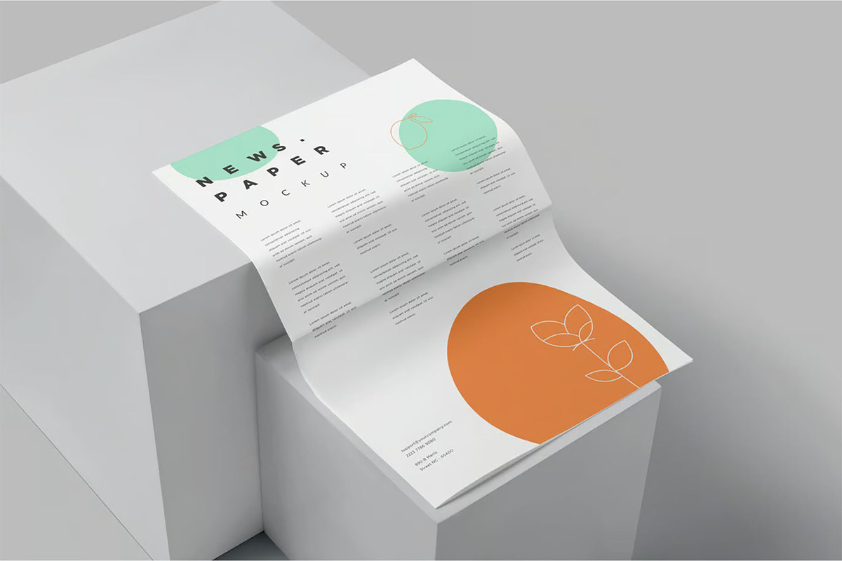 6 Professional Newspaper Ad Mockup, an Advertising Mockup by megostudi0 (Photo 8 of 8)