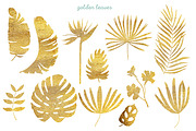 Watercolor Tropical Leaves & Flowers, an Illustration by babenkoirusa (Thumbnail 12 of 17)