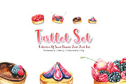 Sweet Dessert  DIY Pack (Tartlet), a Food Illustration by Ora (Thumbnail 1 of 5)