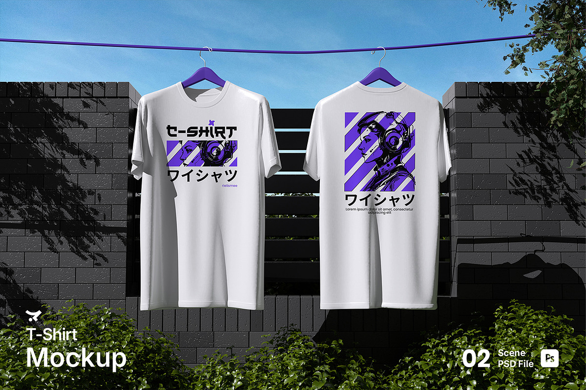 T-Shirt Mockup, a Shirt Mockup by Rielismee (Photo 1 of 5)
