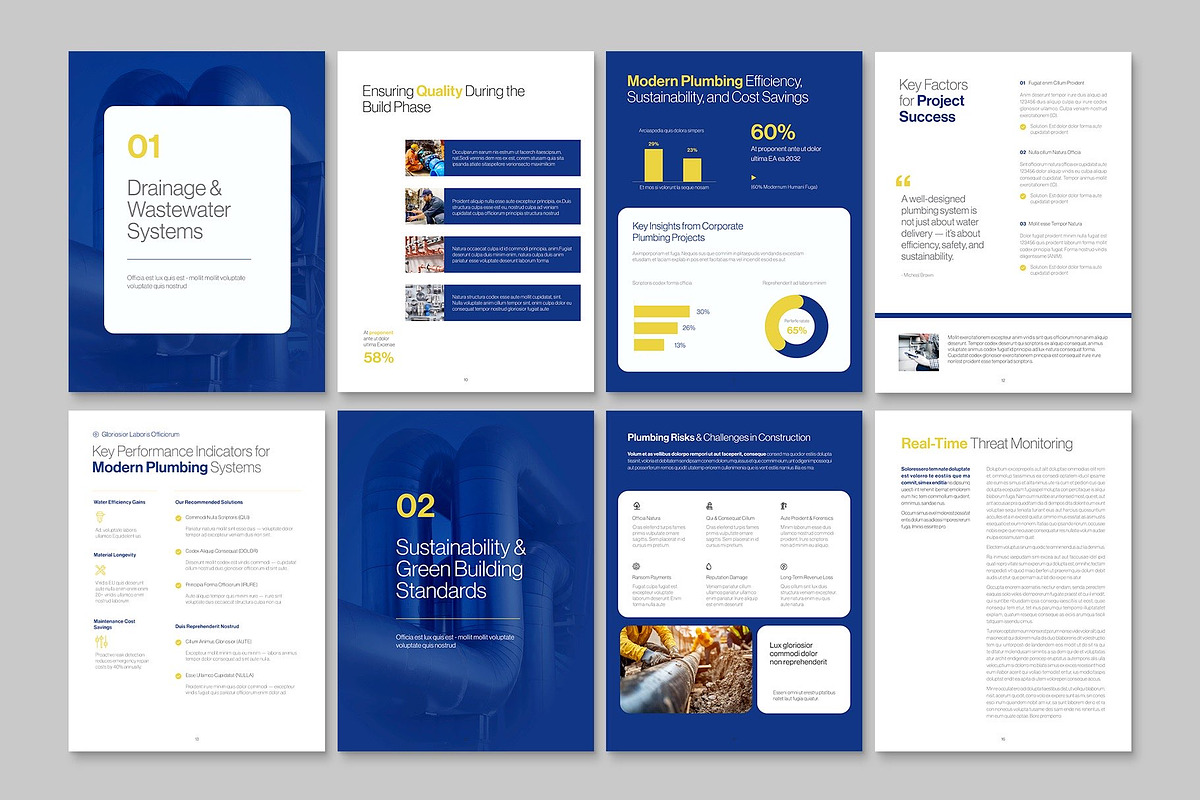 Digital Brochure & Report Template, a Brochure Template by BrandPacks (Photo 3 of 6)
