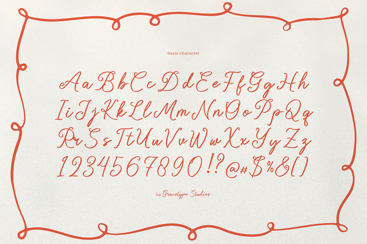 Whimsy Bittersweet Handwritten, a Script Font by gracetype_studio