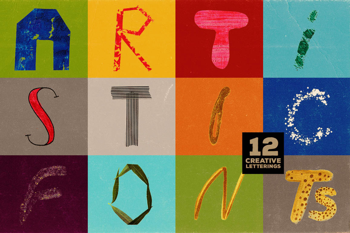 Artistic Fonts Bundle 2 preview 2