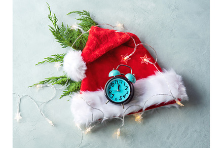 Santa Claus cap with fir tree, a Holiday Photo by Lifemorning