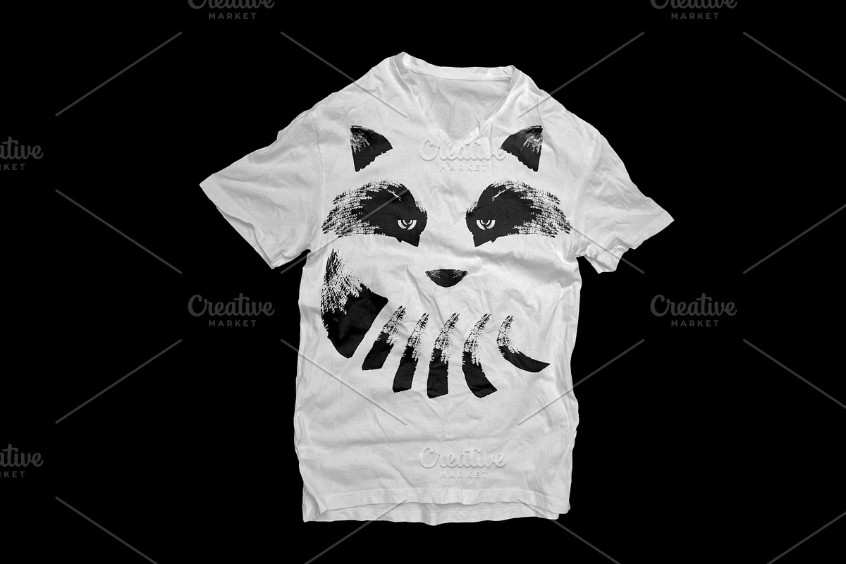 Raccoon face illustration., an Animal Illustration by DeShoff Art (Photo 4 of 4)
