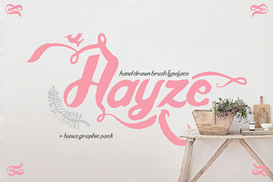 Hayze - Hand Drawn Bush Typeface