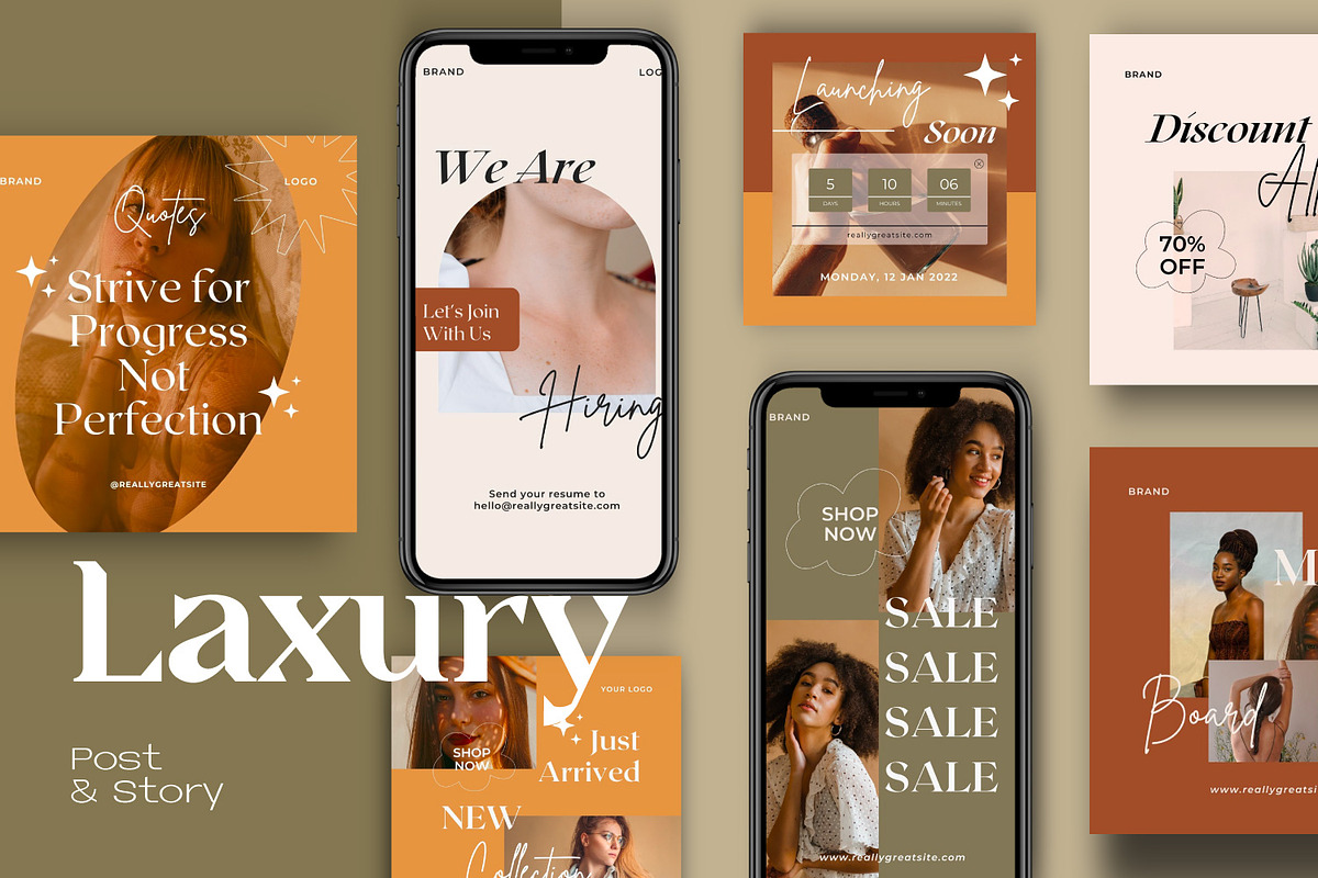 Laxury -  Canva Instagram Brand Pack, a Social Media Template by Dirtytemp Studio (Photo 13 of 14)