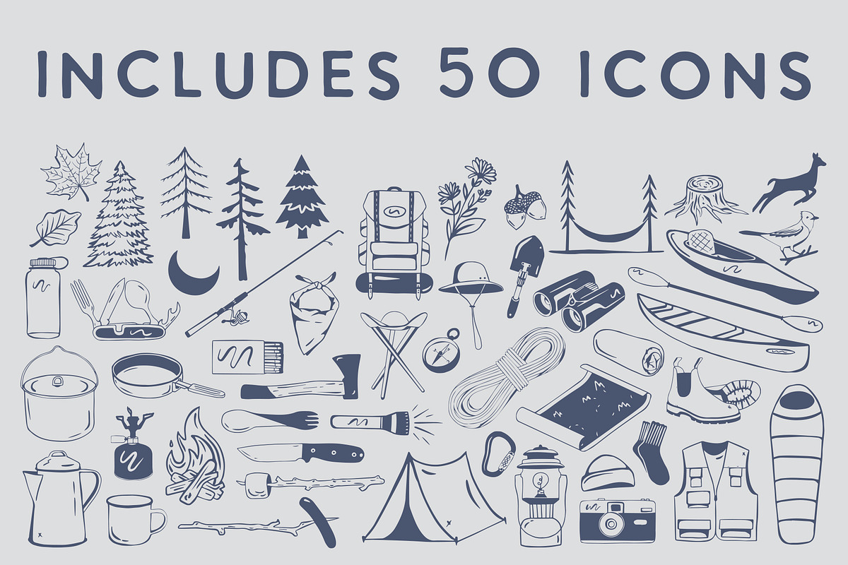 Camping Vector Graphics, an Icon by Sydney Paige (Photo 2 of 6)