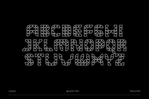 Fecktor - Modern Art Deco Font