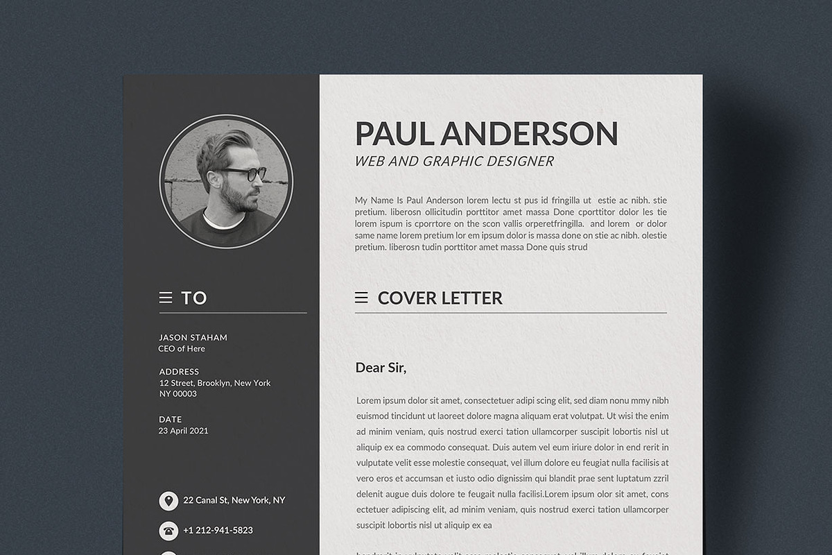 Resume/CV, a Resume Template by SlideCo (Photo 4 of 4)