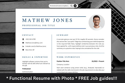 ATS Friendly CV for Word Pages GDocs