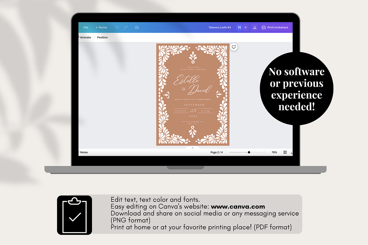Talavera Wedding Invitations, a Templates & Theme by Akbaly (Photo 11 of 12)