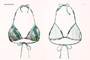 Triangle Bikini Mockup Set, an Apparel Mockup by Creatsy (Thumbnail 4 of 8)