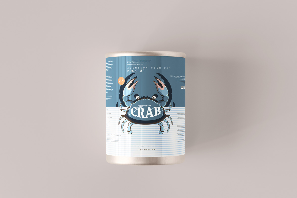 Aluminum Food Can Mockups - Large, a Cups & Container Mockup by pmvch (Photo 10 of 31)