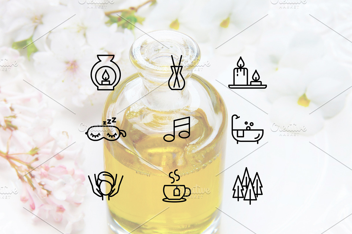 Relax line icons, an Outline Icon by Lyolya Profitrolya (Photo 2 of 2)