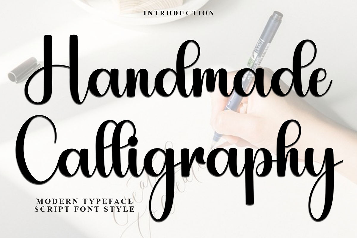 Handmade Calligraphy, a Handwritten Font by InermediaSTUDIO (Photo 1 of 8)