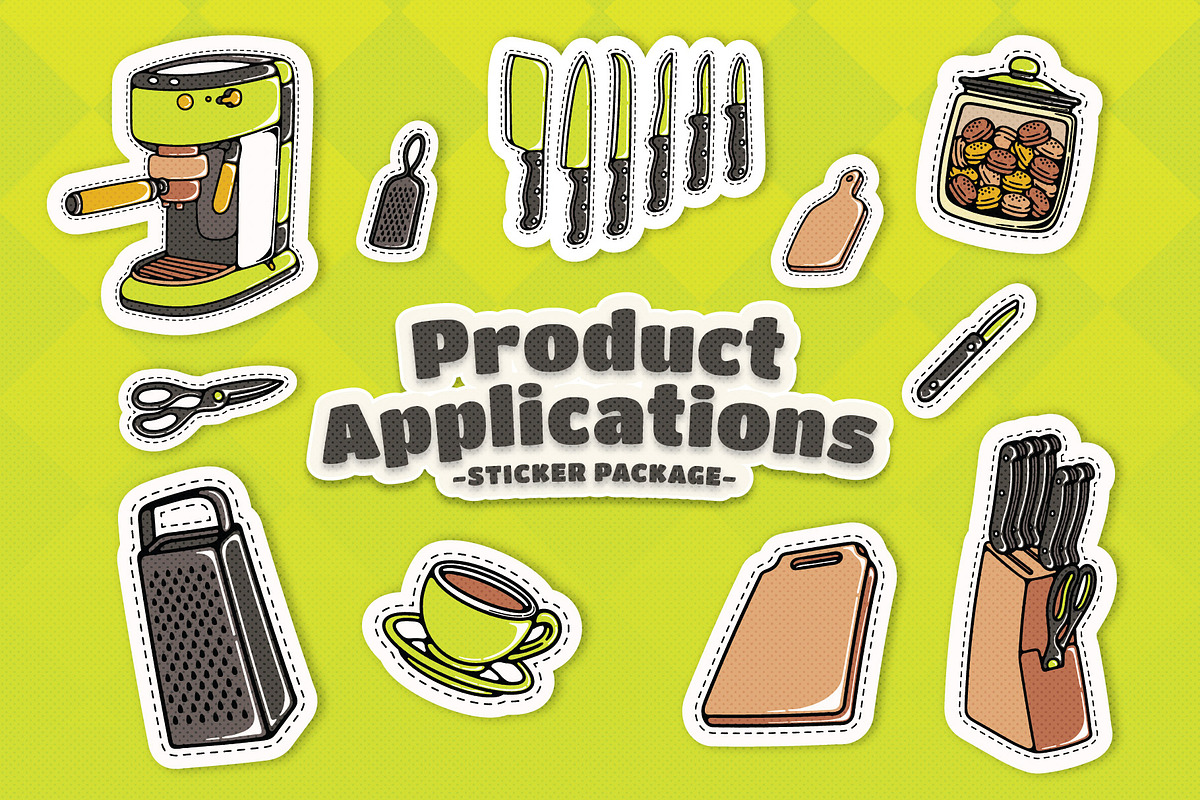 Retro Kitchen Sticker Illustration, an Object Illustration by Decoconio Design (Photo 4 of 6)
