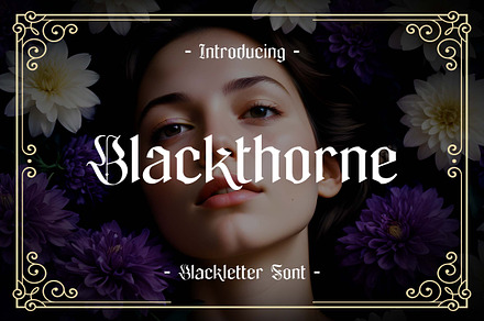 Blackthorne Blackletter Font, a Blackletter Font by UICreative