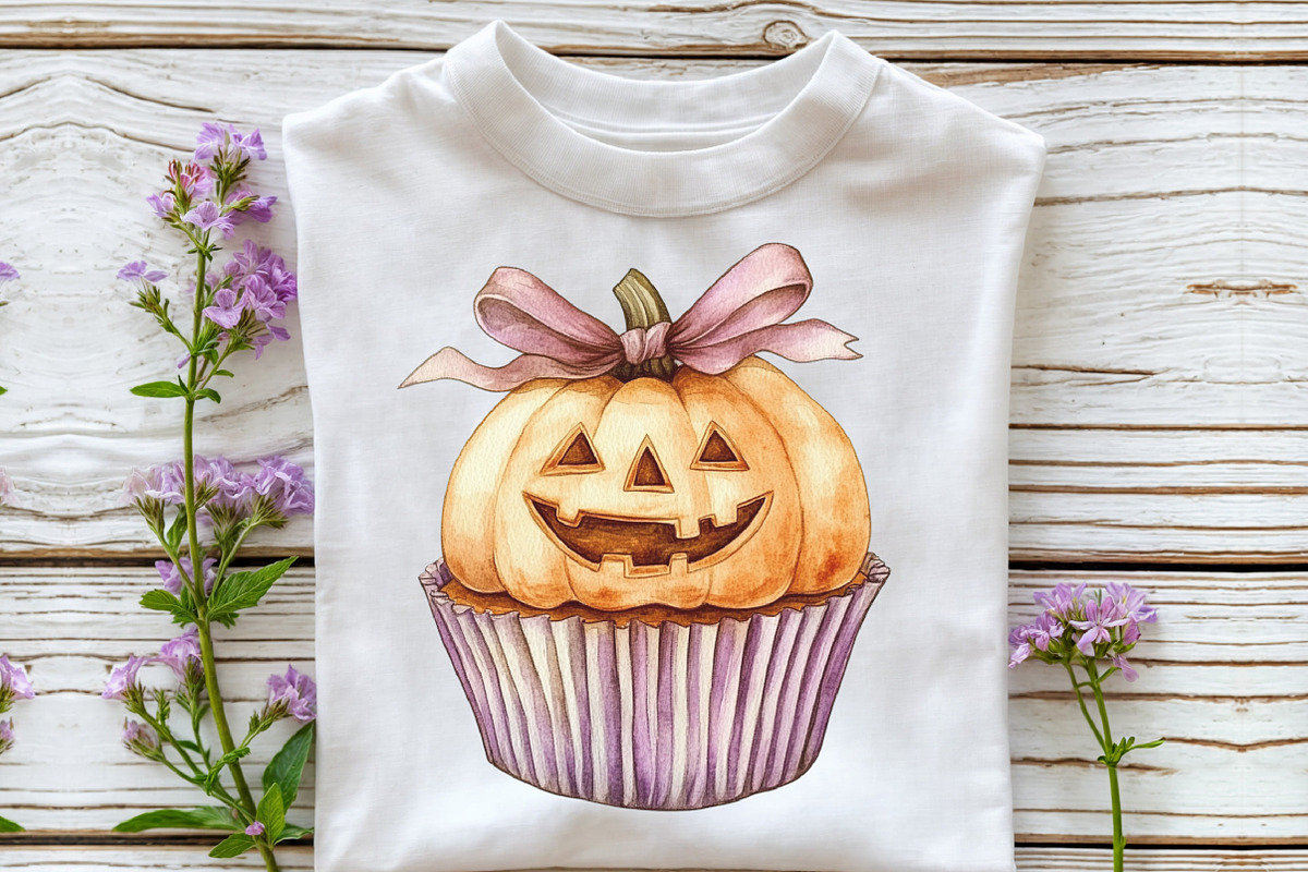 Halloween Cupcakes Vintage Clipart, an Illustration by CraftArtStudio (Photo 5 of 6)