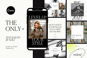 The Only Canva Instagram Bundle, a Social Media Template by ALunadoki Design (Thumbnail 1 of 8)