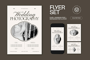 Photography Wedding Flyer, a Flyer Template by graphicook