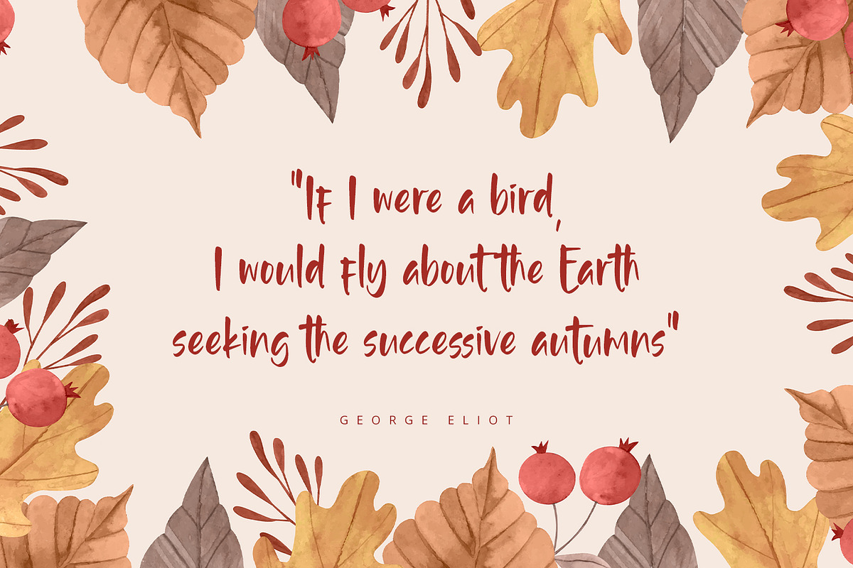 Autumnal - Handwritten Font, a Script Font by Alpaprana (Photo 7 of 10)