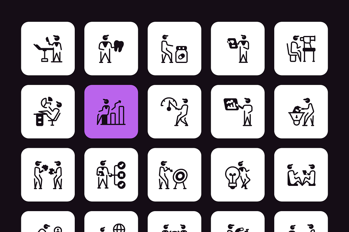 Work and Services Icon Set