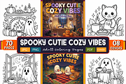 Spooky Cutie Cozy Vibes Adult, a Seasonal Illustration by Ink Gallery (Thumbnail 1 of 4)