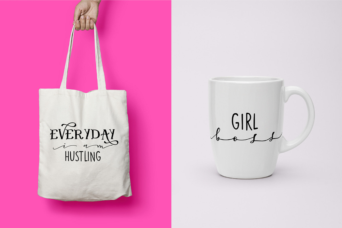 Oh Lovely Day Font Trio + Logos preview 4