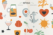 Summer Days | Vector Stickers Pack, a Decorative Illustration by Nutalin Art (Thumbnail 9 of 16)