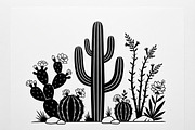 60 Desert Cactus Floral Silhouette, a Seasonal Illustration by Amazin_art (Thumbnail 2 of 34)