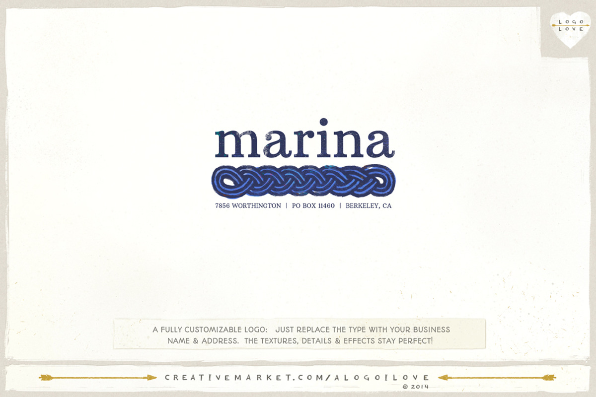 Marina: A Nautical Logo, a Branding & Logo Template by A Logo I Love (Photo 1 of 3)