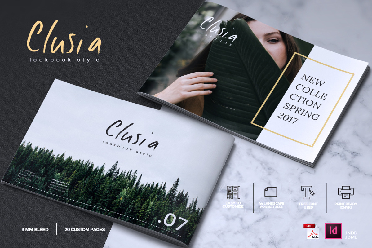 CLUSIA - Lookbook Brochure Catalogue, a Brochure Template by Rahardi Creative (Photo 1 of 6)