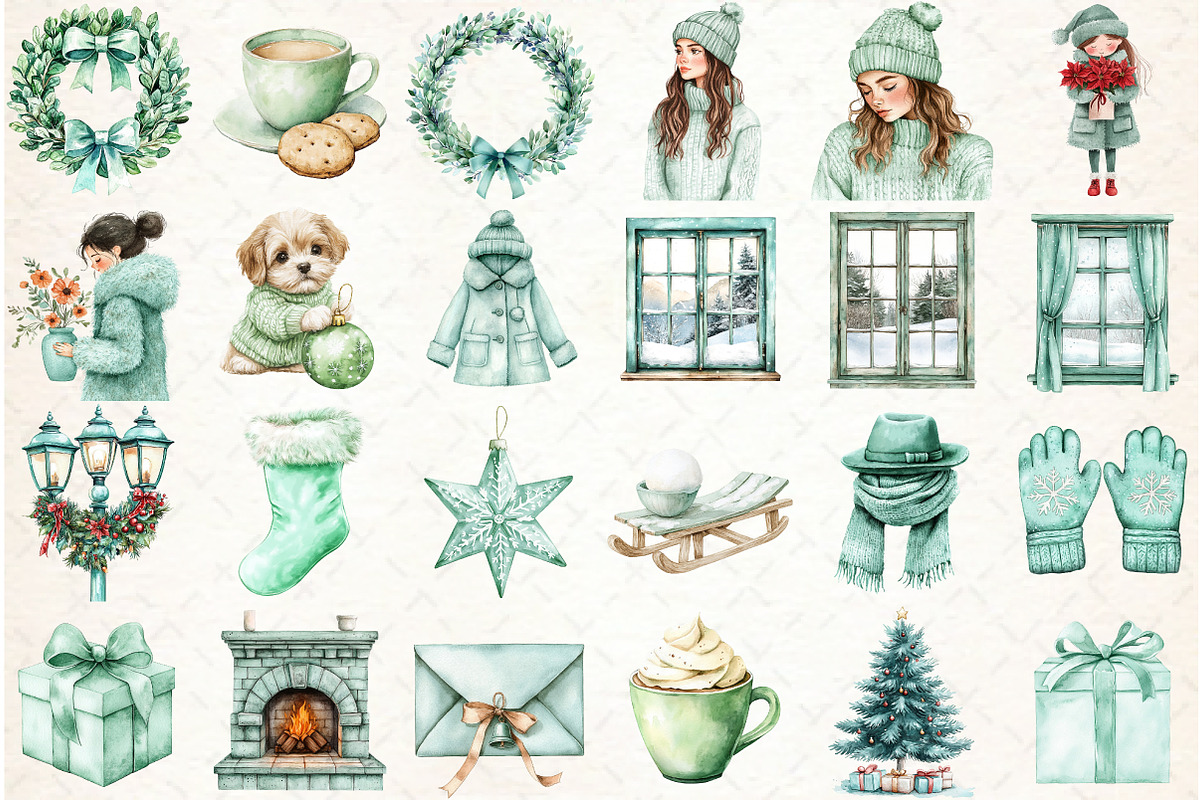 Christmas Wishes Clipart, an Illustration by Libby Wishes (Photo 7 of 7)