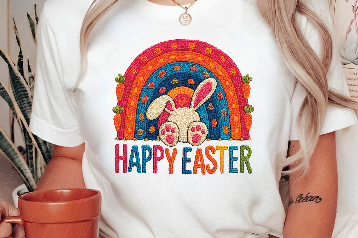 Happy Easter Bunny Rabbit Face Funny, an Illustration by DreamPrint404 (Photo 5 of 7)
