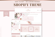 Rose Gold Pink Shopify Theme, a Shopify Template by Macarons and Mimosas (Thumbnail 1 of 10)
