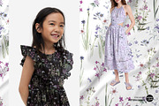Delicate Flowers Pattern Design, a Pattern Graphic by VOVU Studio (Thumbnail 4 of 10)