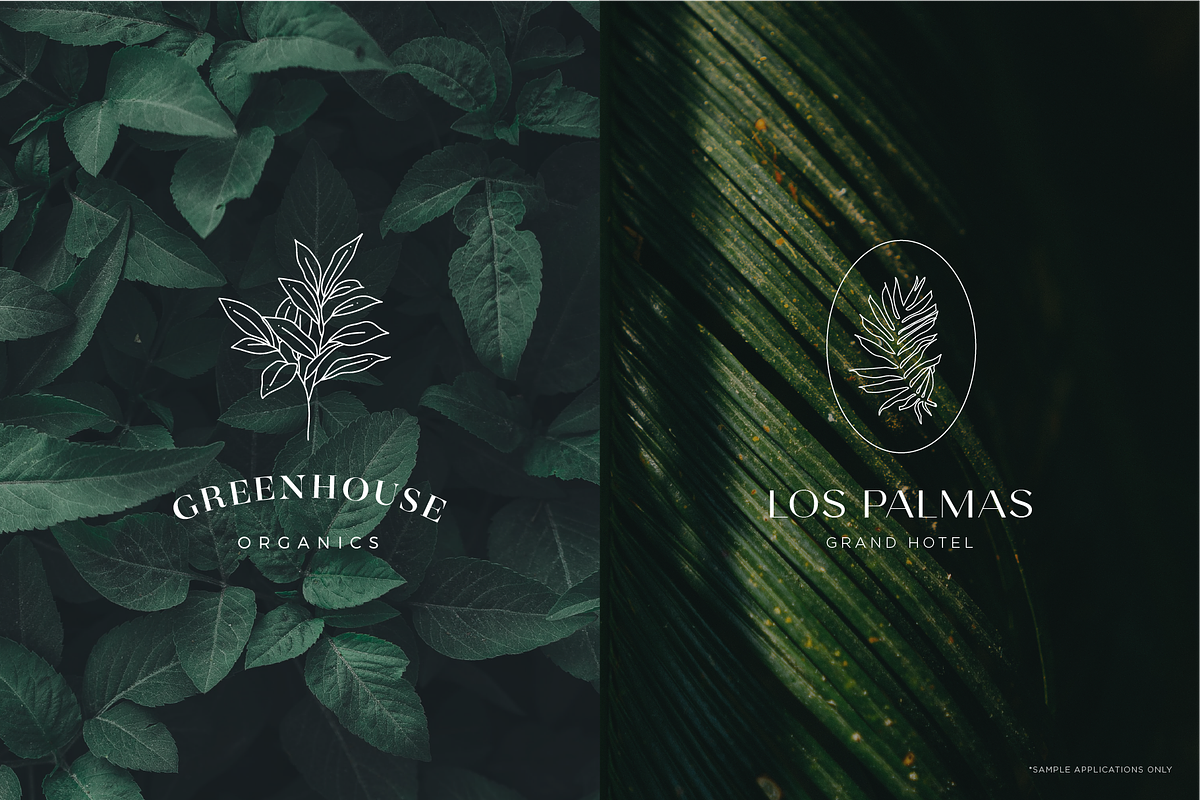 Floral Logo Line Art Set, an Illustration by Rough Edges Supply Co. (Photo 7 of 11)