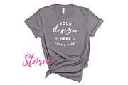 Bella Canvas TShirt Mockups On White, a Shirt Mockup by lock and page (Thumbnail 7 of 92)