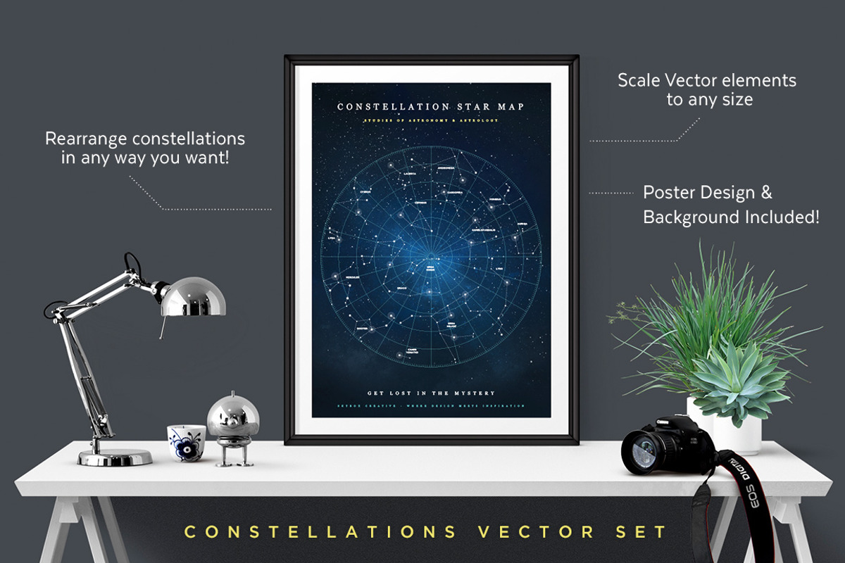 Constellations Vector Set, an Illustration by S K Y B O X (Photo 2 of 6)
