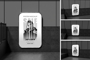 High-Quality Poster Mockup, an Advertising Mockup by swsi-studio