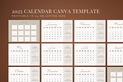 2025 CALENDAR CANVA TEMPLATE, a Stationery Template by The Little Lily Studio (Thumbnail 4 of 5)