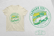 Vintage Cannabis Expo Logo Template, a Branding & Logo Template by The Design For Co. (Thumbnail 2 of 6)