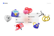 Valentine 3D icons, Iconly Pro, an Emoji Icon by Lumina_ui_ux202 (Thumbnail 2 of 6)