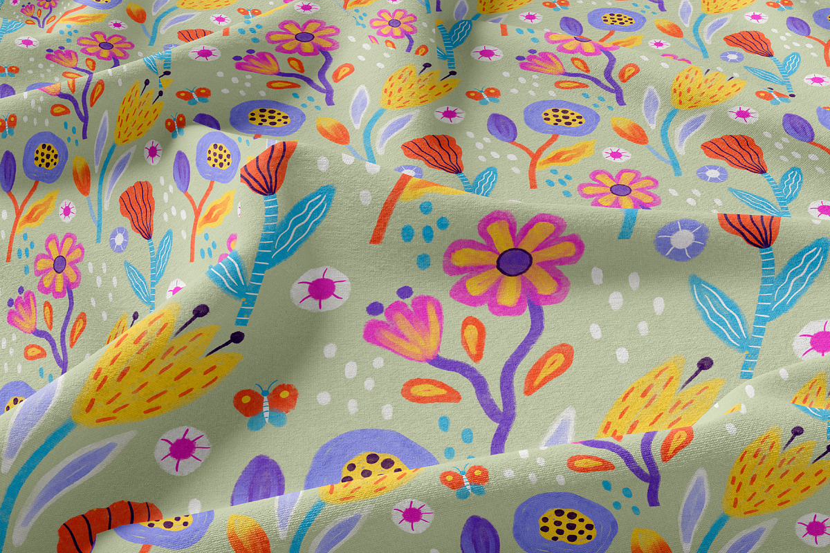 Floral Burst - Seamless Pattern, a Pattern Graphic by Alona Savchuk (Photo 10 of 12)