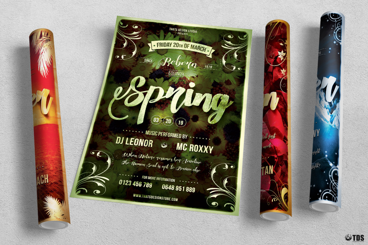 Four Seasons Flyer Bundle, a Flyer Template by ThatsDesignArt (Photo 4 of 14)