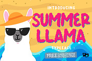 Summer Llama - Extra Llama Drawing, a Font by Dm Studio (Thumbnail 1 of 9)