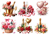 Valentine Champagne Candy Heart, an Illustration by Designworld (Thumbnail 4 of 4)
